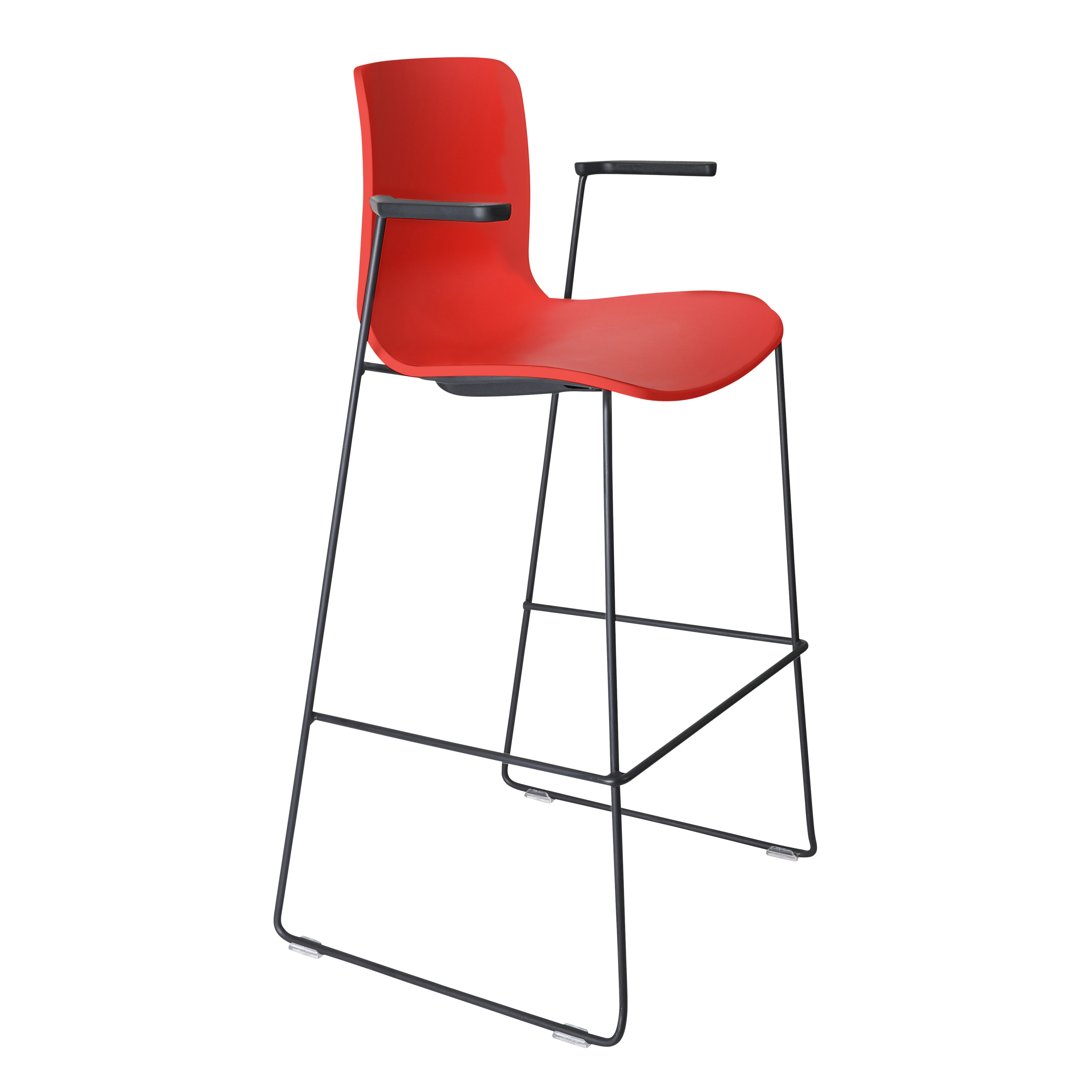 Acti Stool (Red / Stool Sled Base)